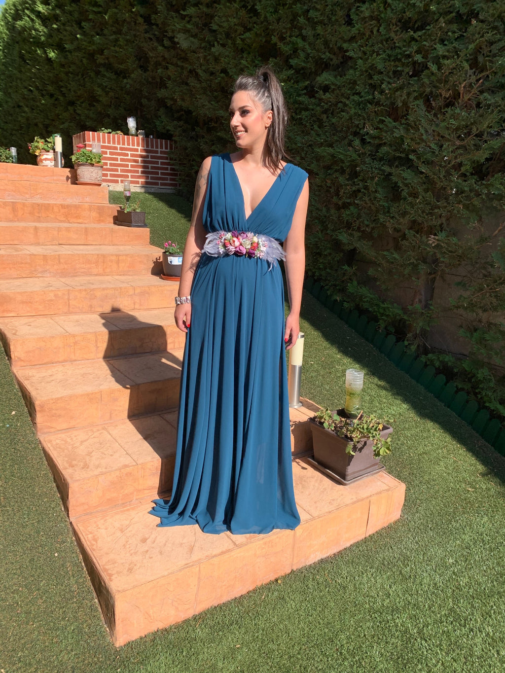 Vestido Rose petróleo  image 3