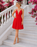 Vestido Yaiza corto Rojo