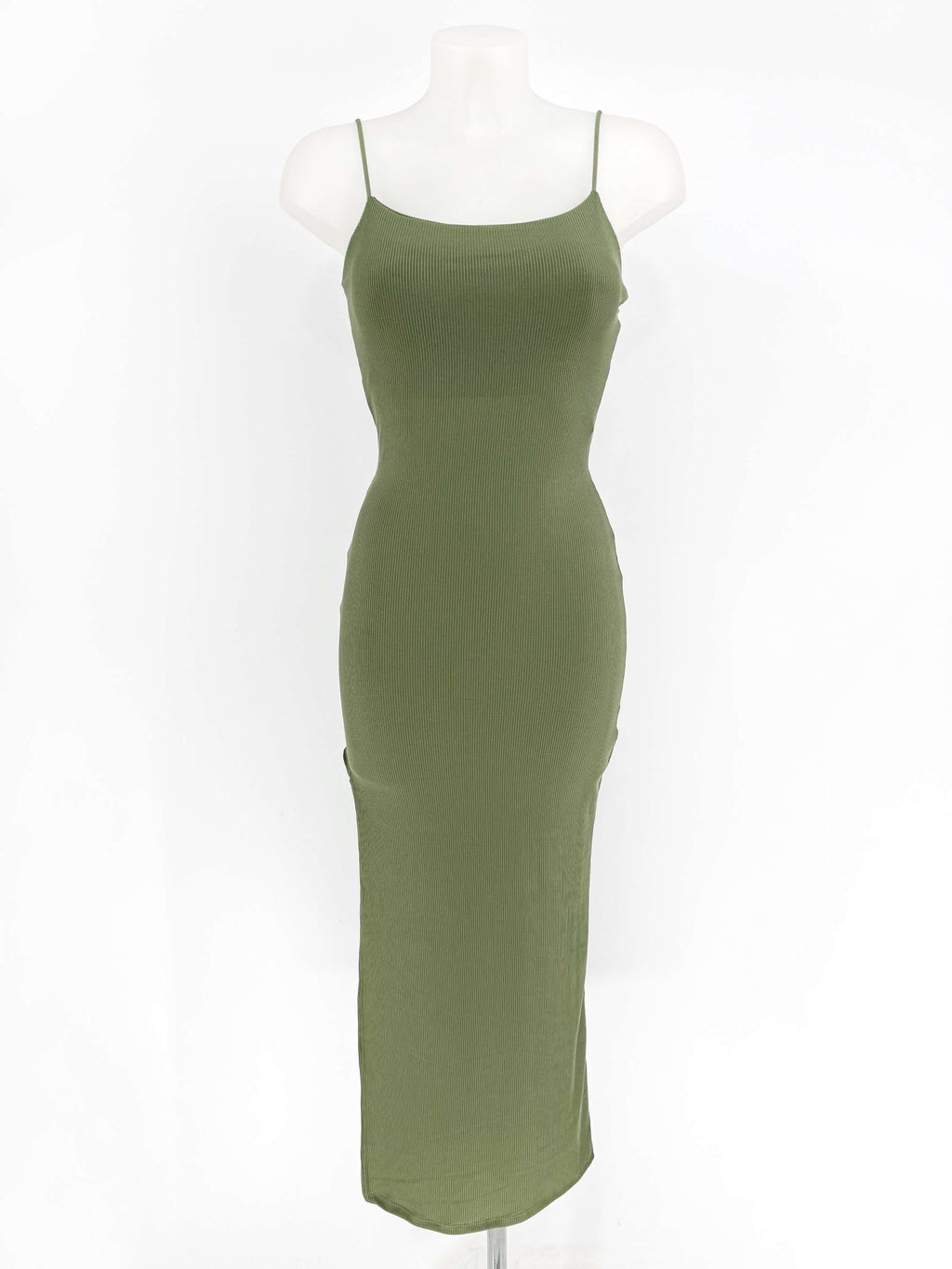 Vestido largo canalé image 10