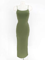 Vestido largo canalé image 10