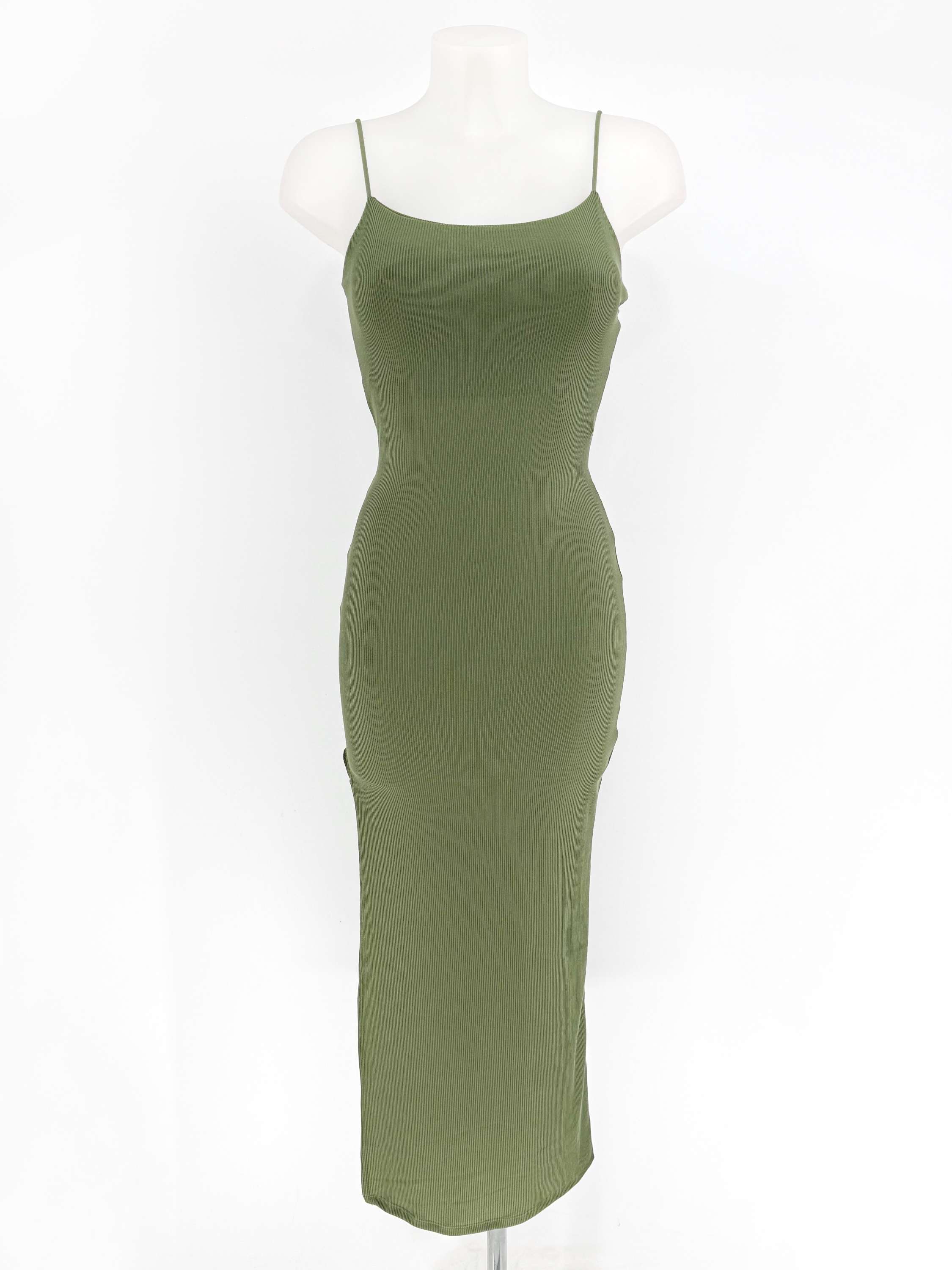 Vestido largo canalé image 10