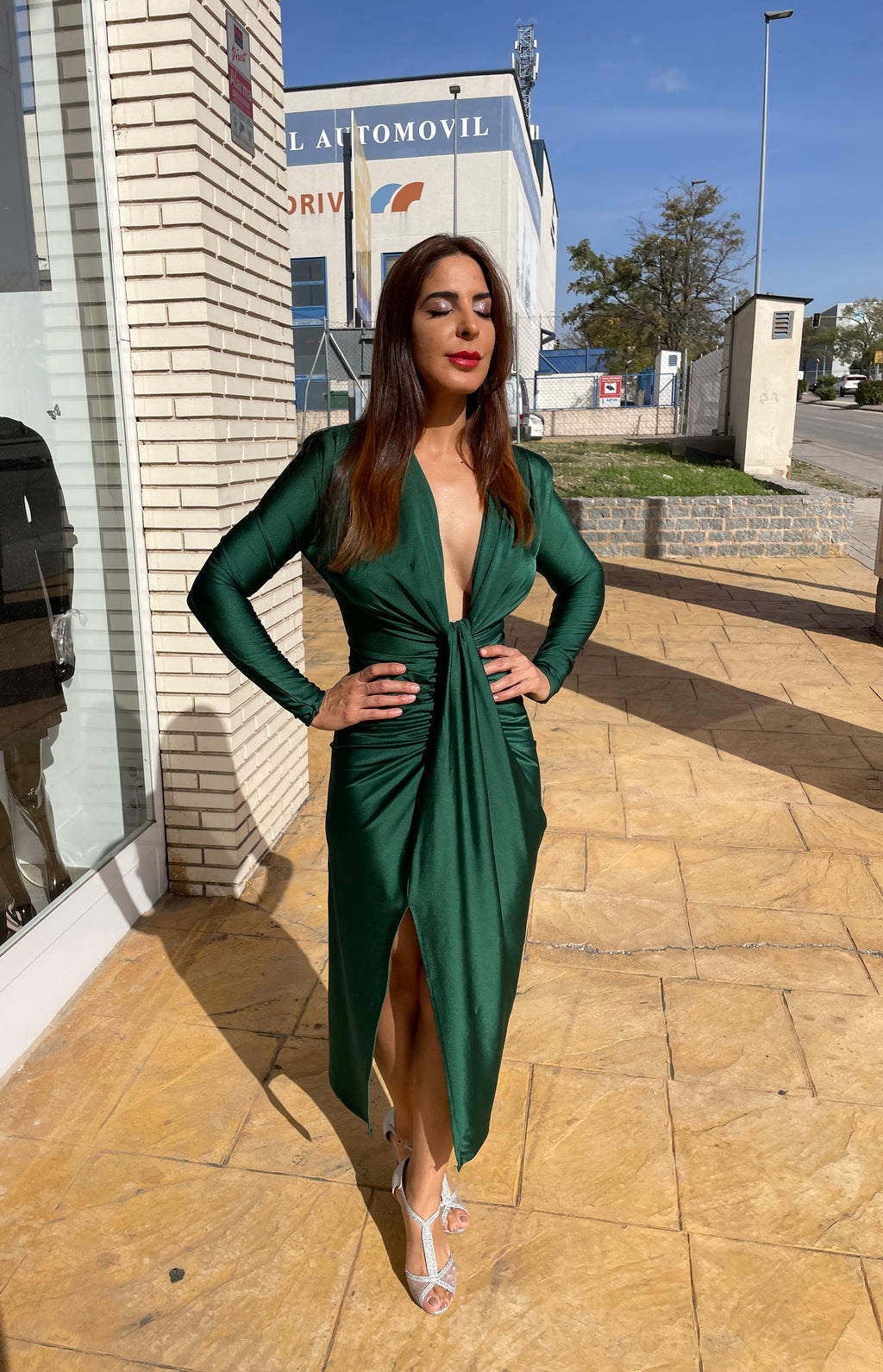Vestido Alexandra manga botella image 7