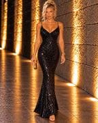 Vestido largo True Negro