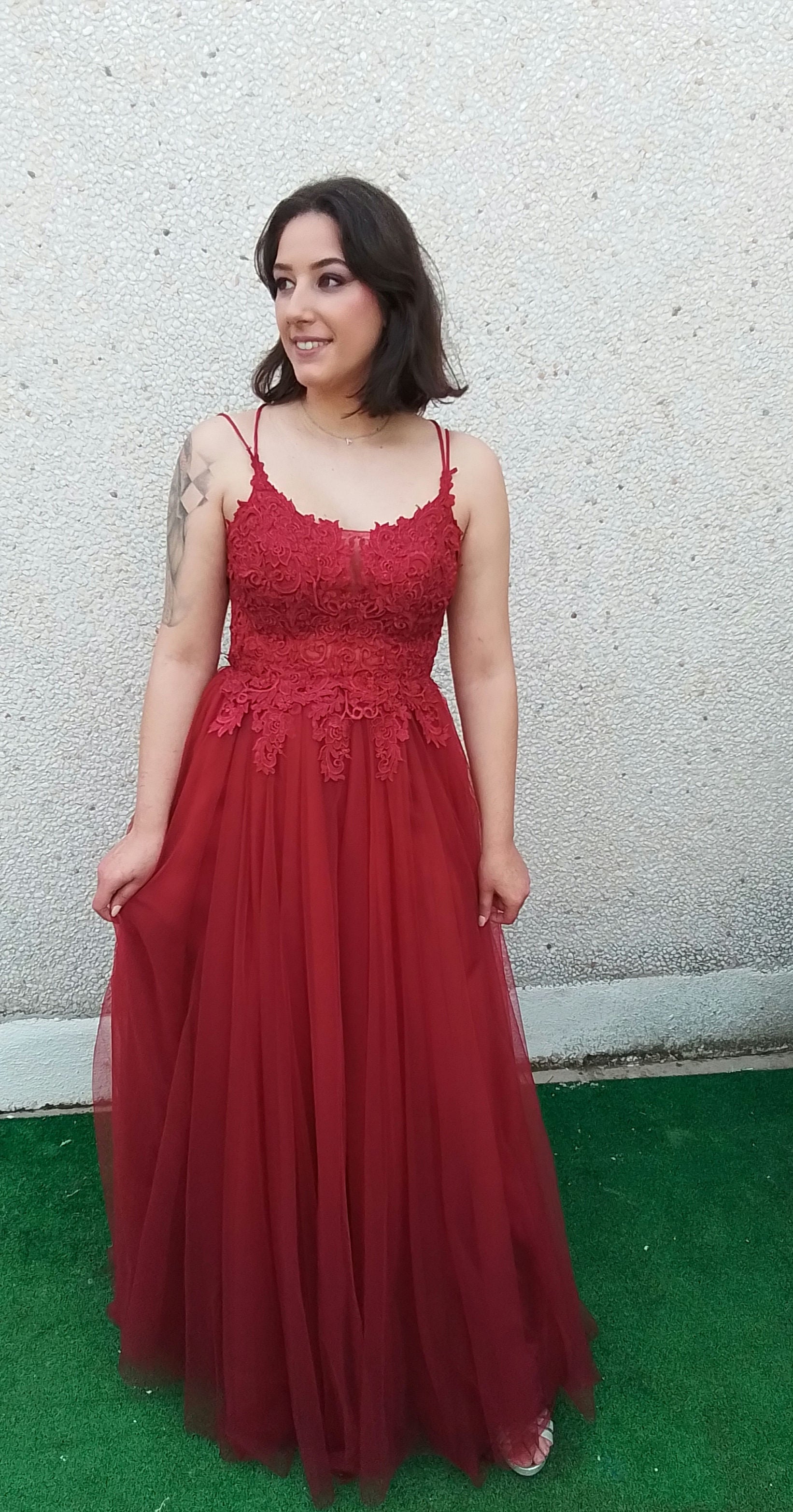 Vestido Miss Bliss  burdeos image 6