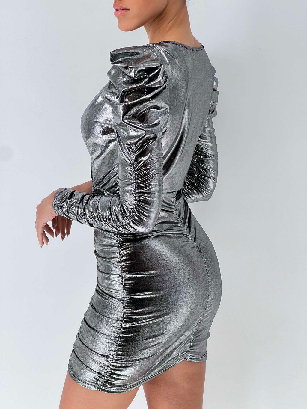 Vestido corto Lovely gris image 1