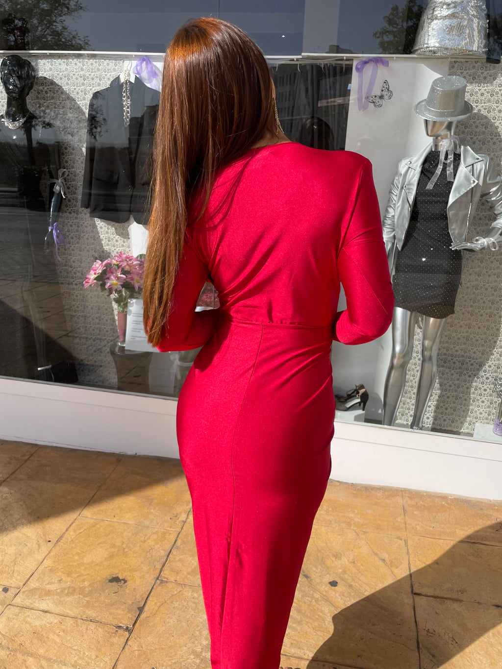 Alexandra dress with sleeves