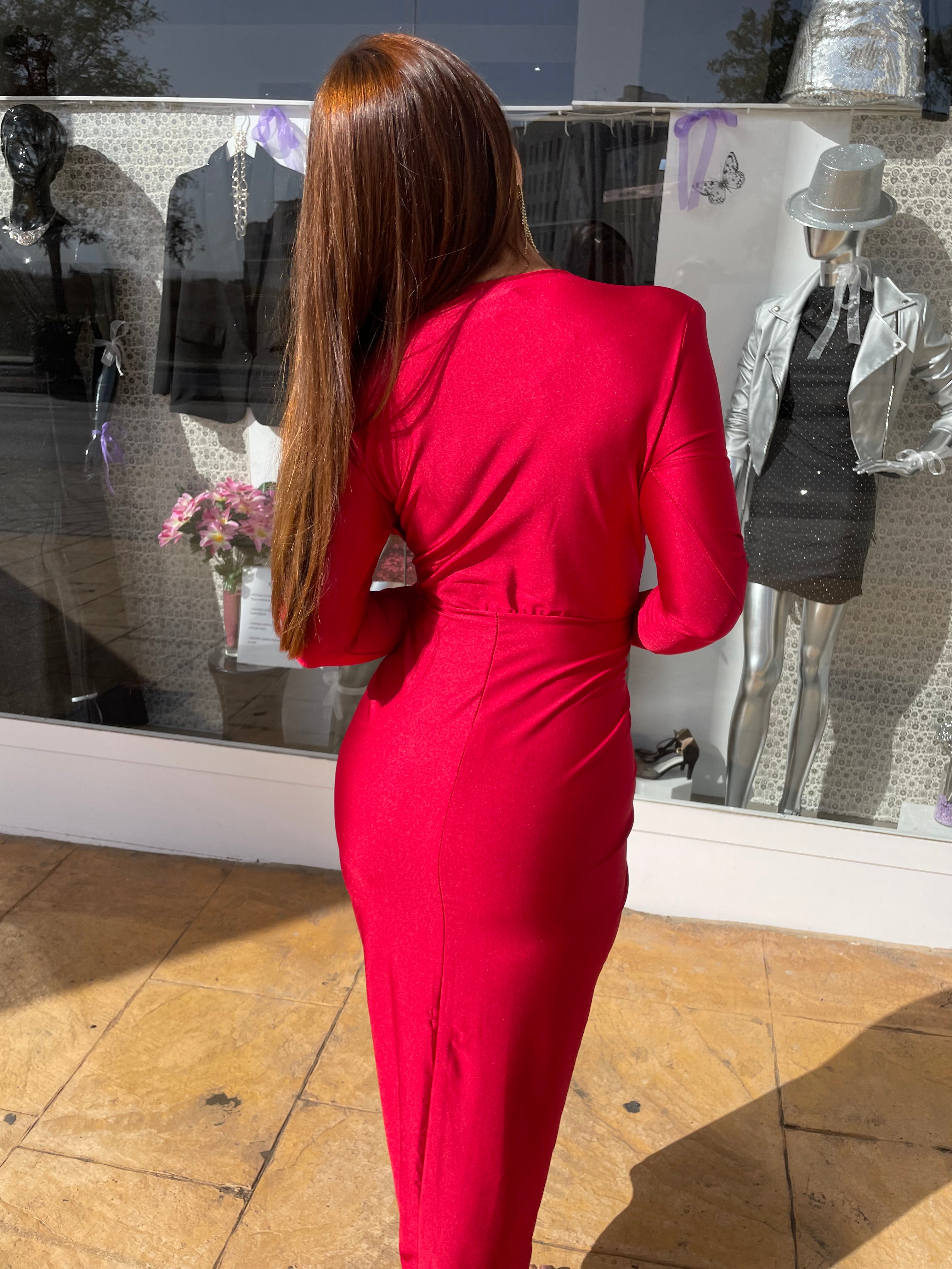 Alexandra dress with sleeves