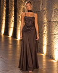 Vestido largo Kaila Chocolate