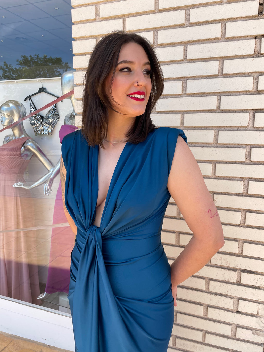 Vestido Alexandra Petróleo  image 4