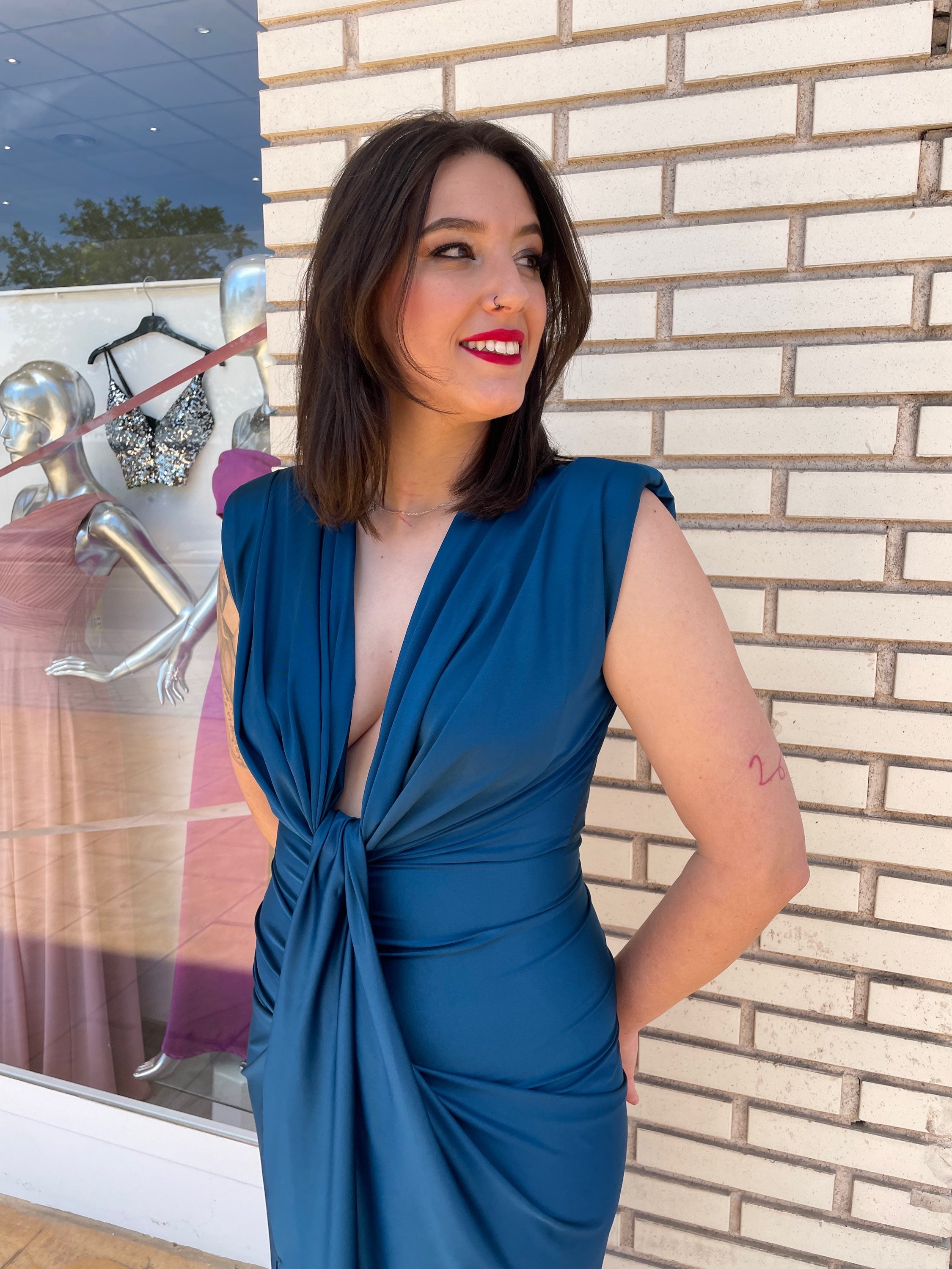 Vestido Alexandra Petróleo  image 4
