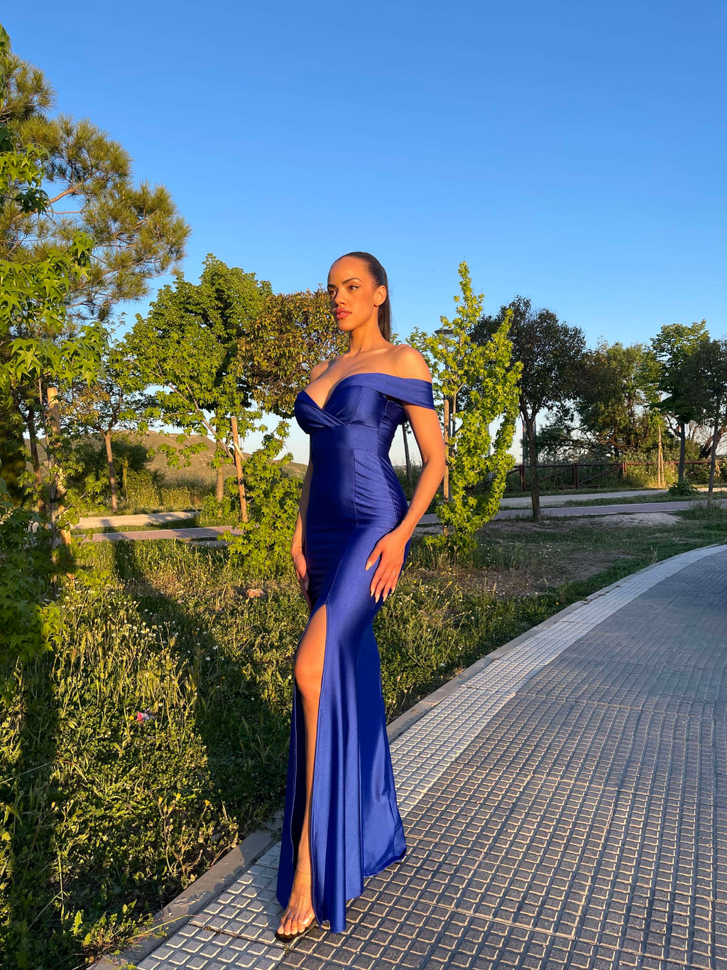 Vestido Largo sirena Lúa licra image 1