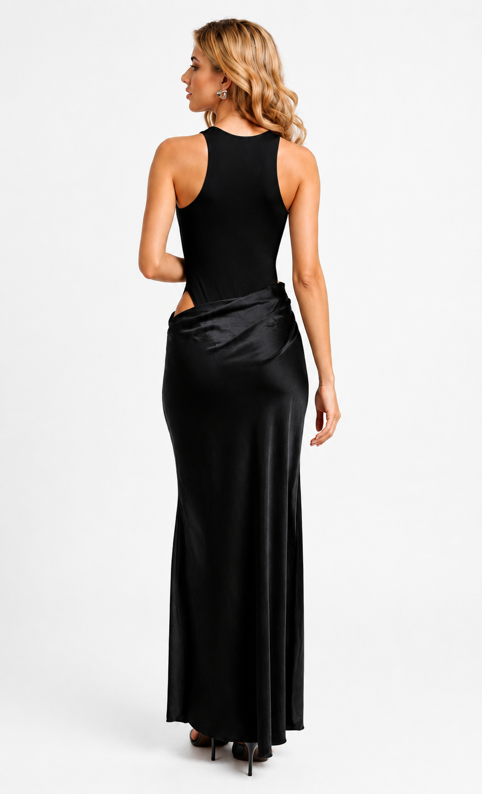 Vestido largo Aroa negro