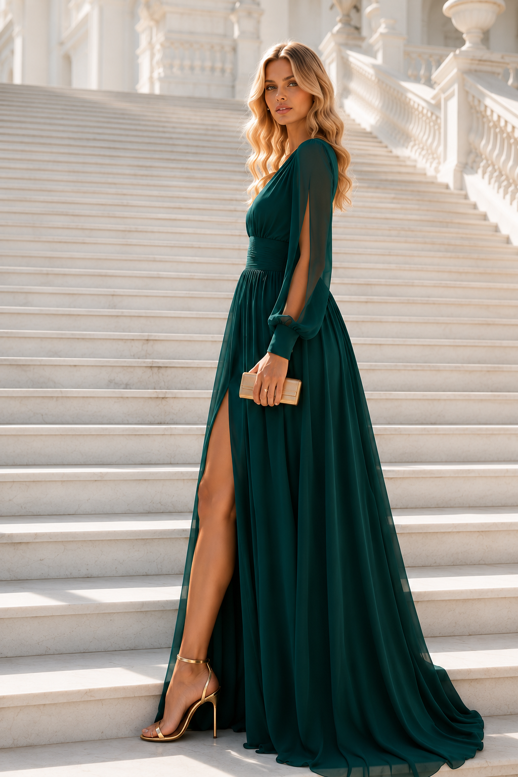 Vestido largo Kiah Botella