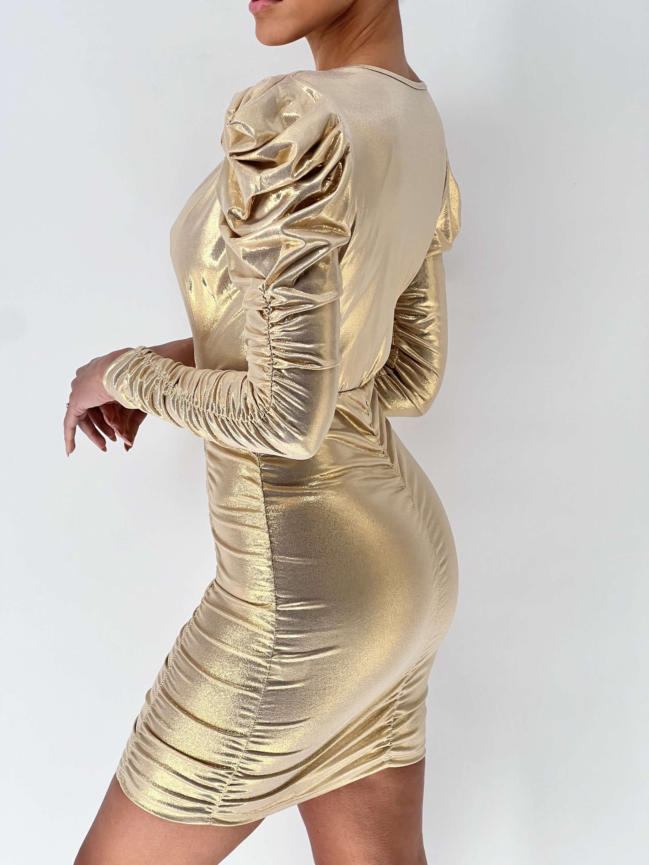 Vestido Corto Lovely Oro image 1