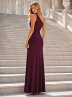 Vestido largo Celine Burdeos