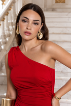Vestido largo Amaia Rojo