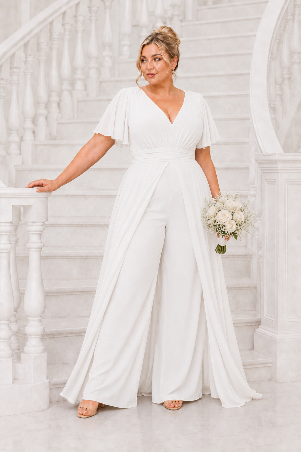Mono largo curvy Novia manga New York