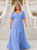 Vestido Ingrid TG Celeste Grisáceo