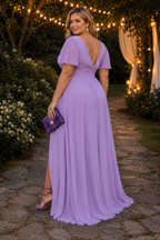 Vestido largo Diana TG Lila