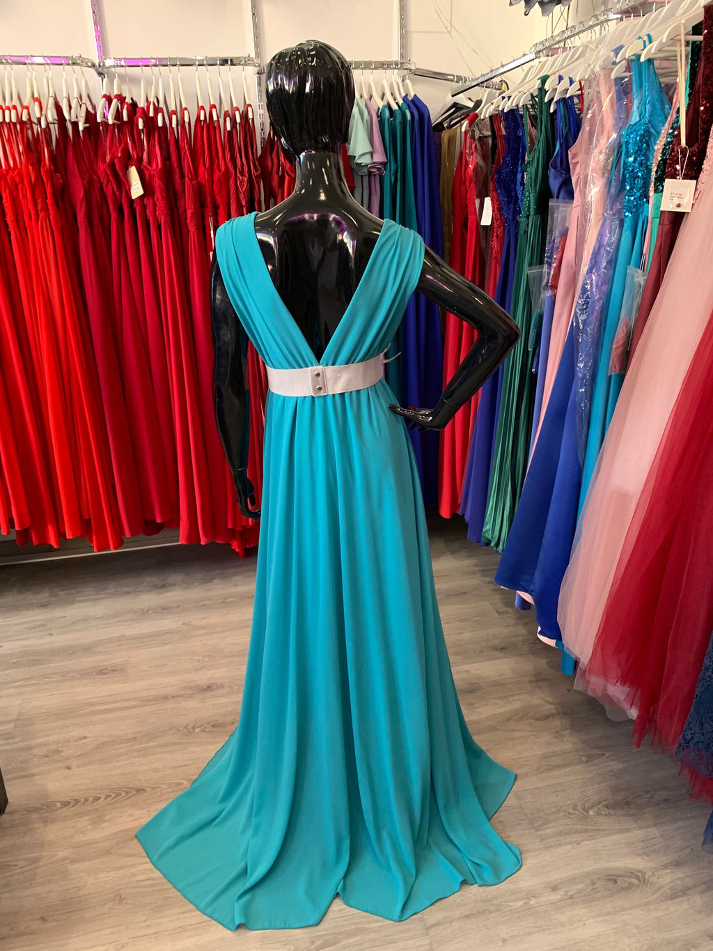 Vestido Rose turquesa image 2