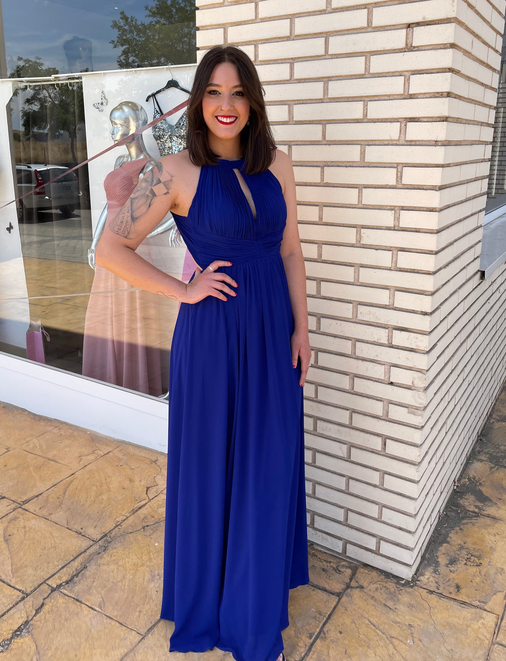 Vestido largo  Fabiola  Azulón  image 6