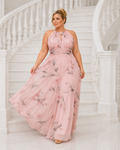 Vestido largo curvy Fabiola floral