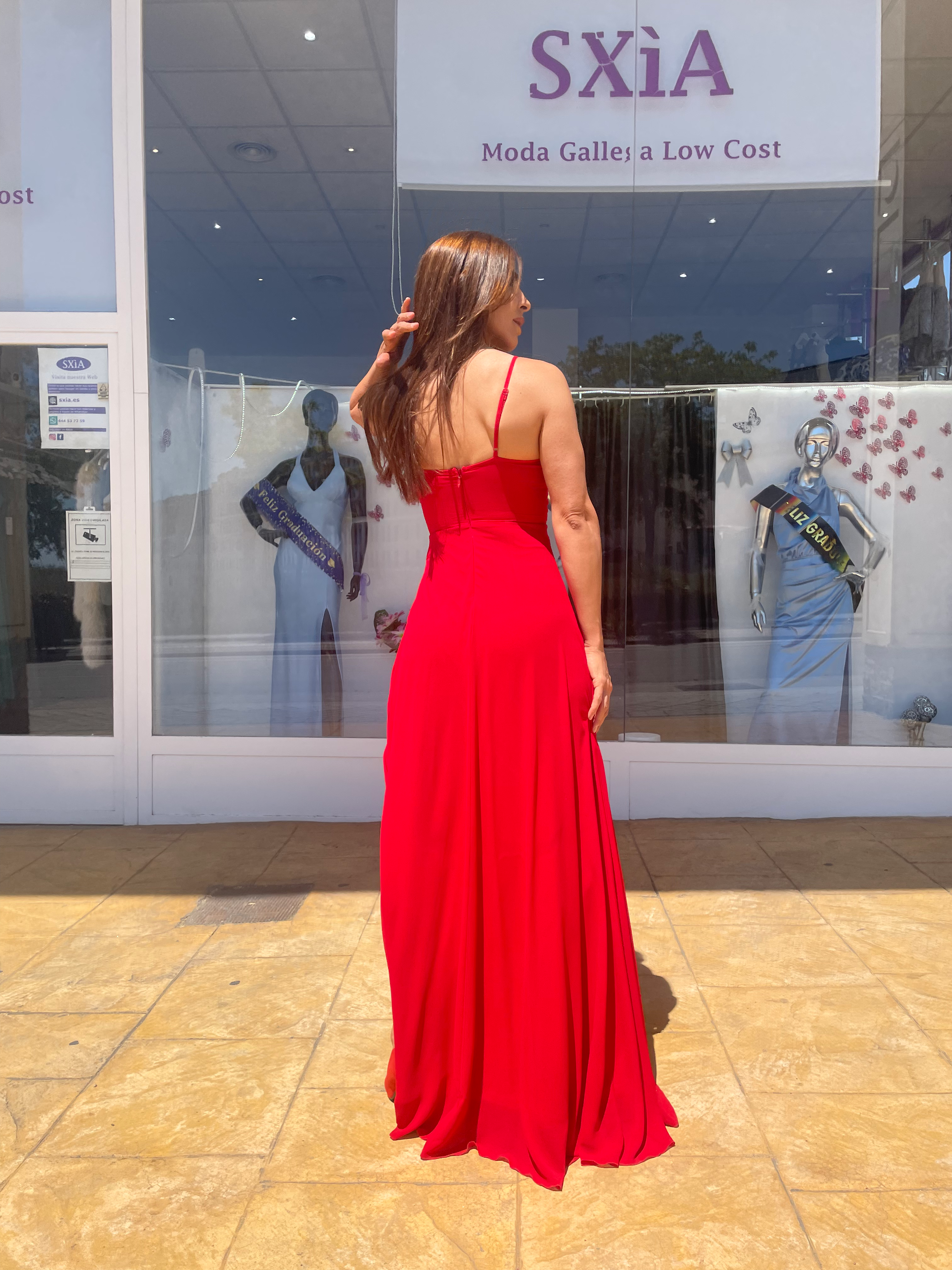 Vestido Yaiza Rojo image 10