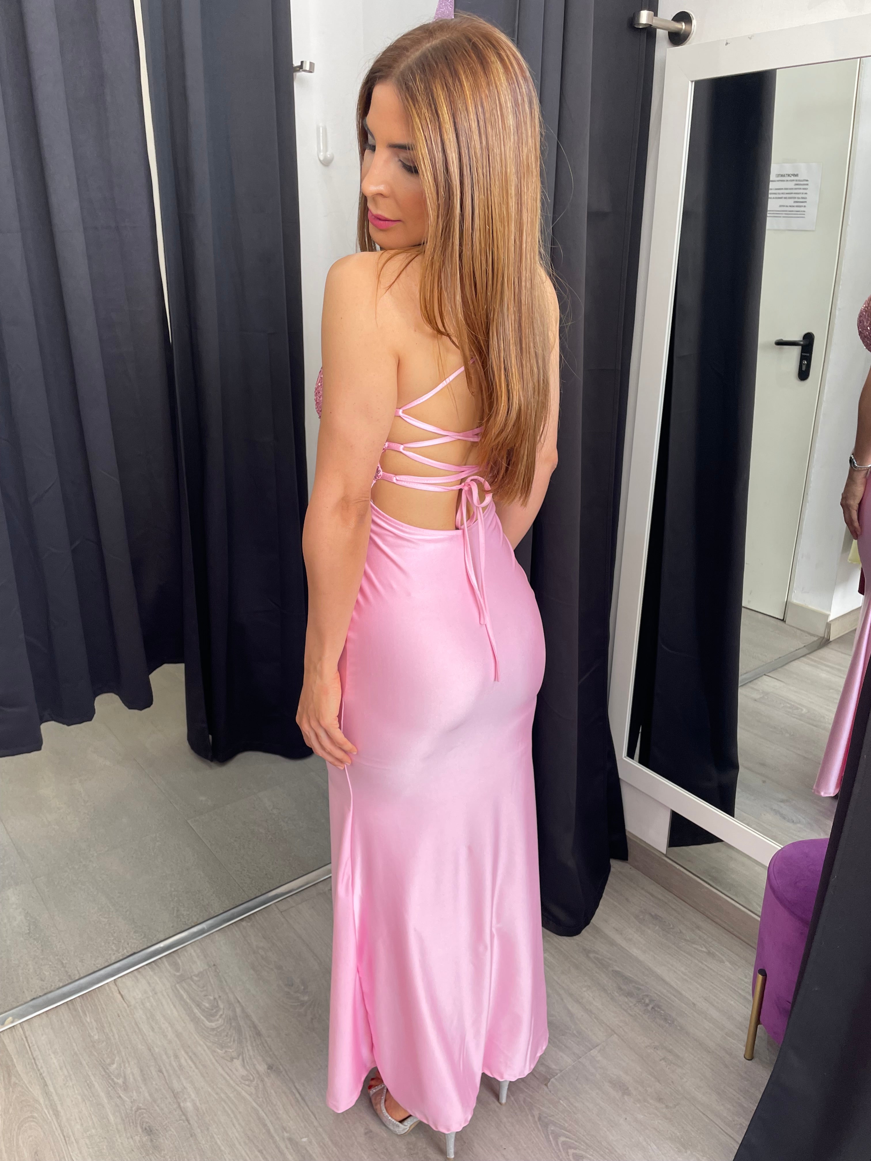 Vestido largo Noa lentejuelas