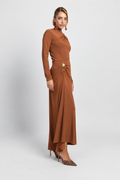 Vestido midi largo Elsa Teja