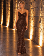Vestido largo True Chocolate