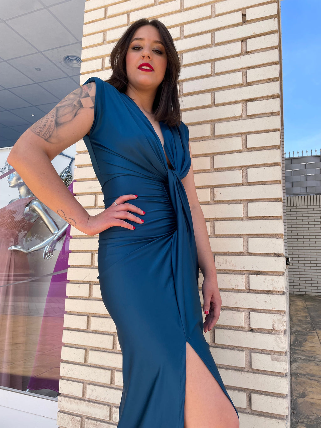 Vestido Alexandra Petróleo  image 6