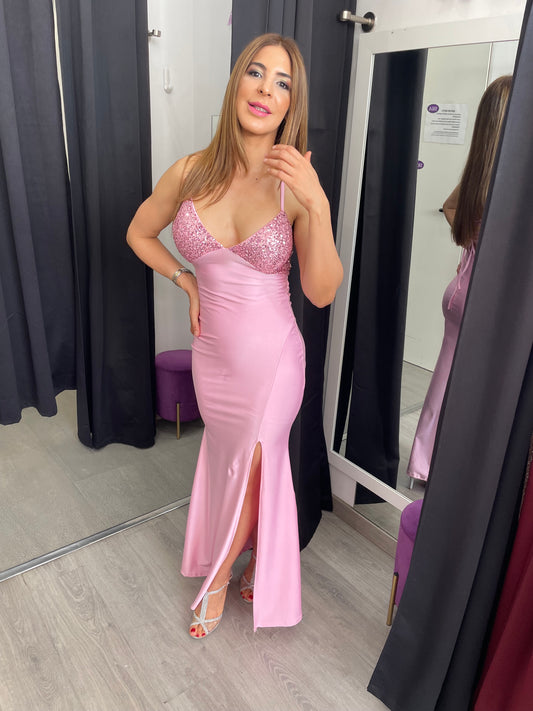 Vestido largo Noa lentejuelas