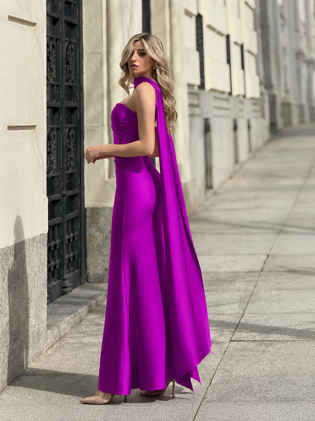 Vestido largo Beberly morado