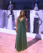 Vestido Yaiza verde Botella image 5