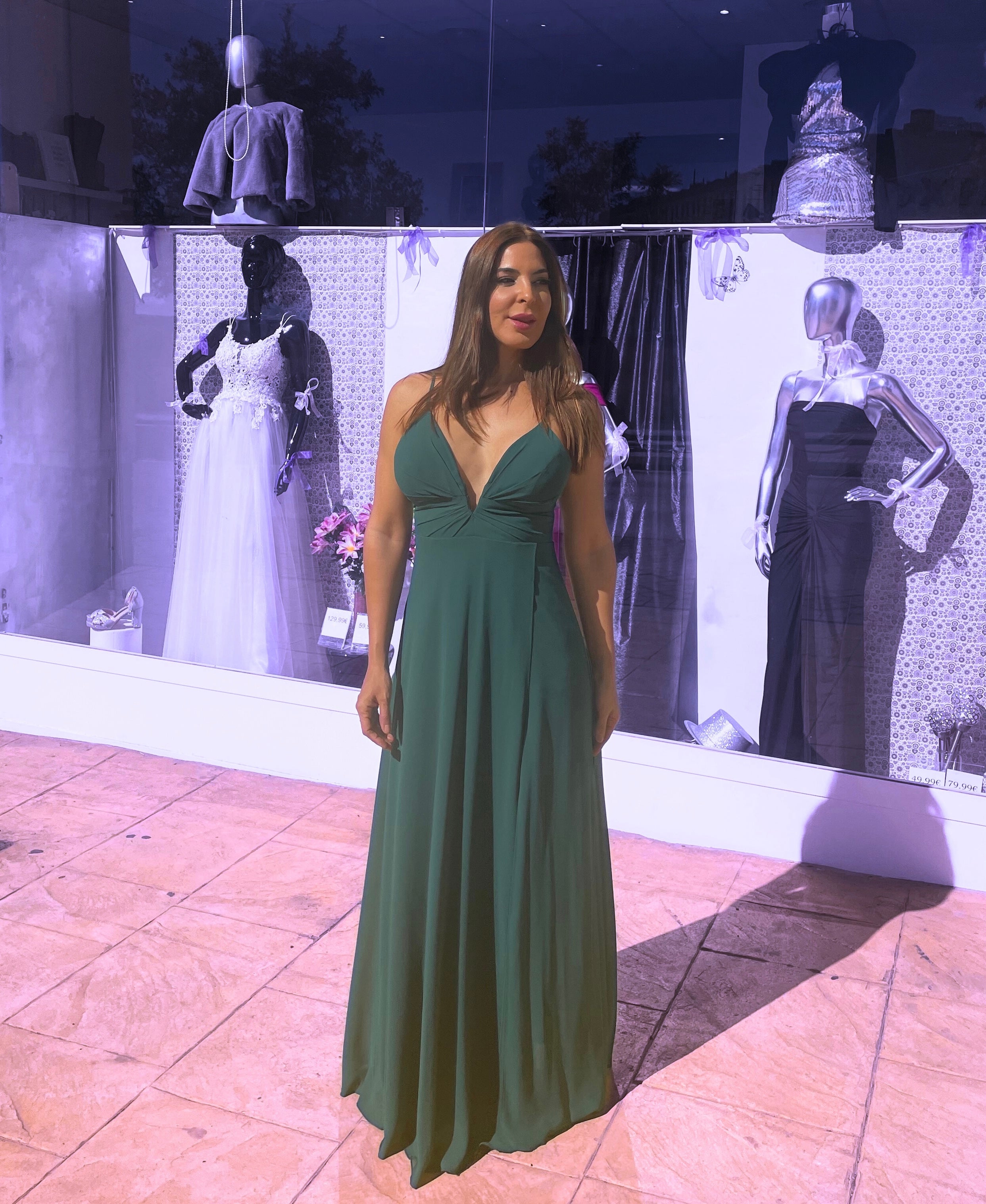 Vestido Yaiza verde Botella image 5