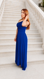 Vestido largo Ithaisa air azulon