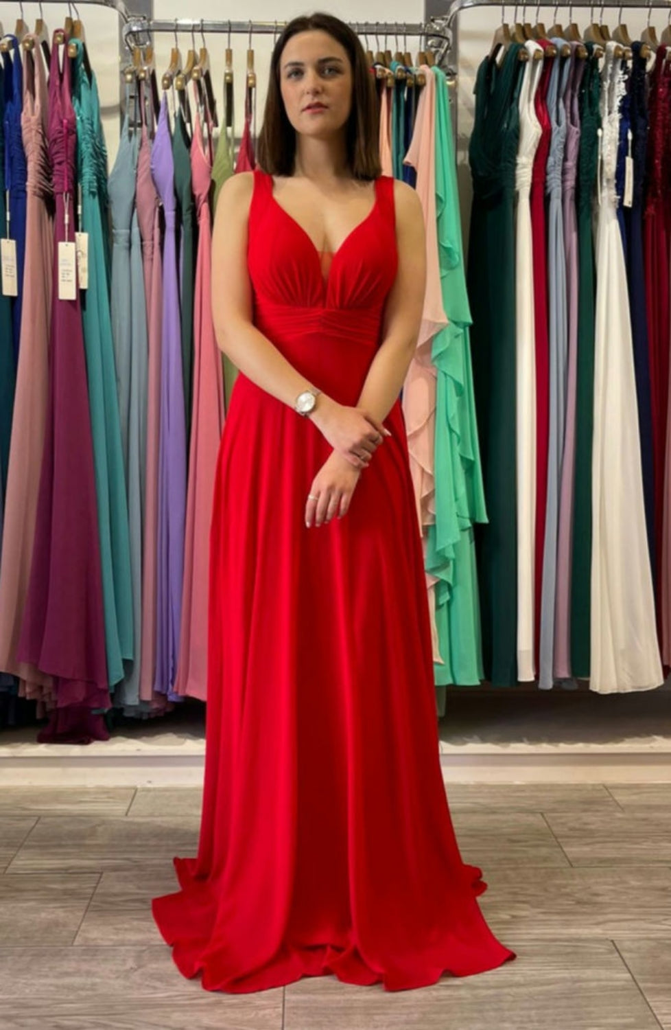 Vestido Fayna rojo image 4
