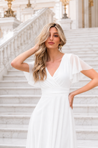 Vestido largo Érika tul Blanco