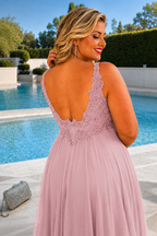 Vestido largo TG Eda Rosa