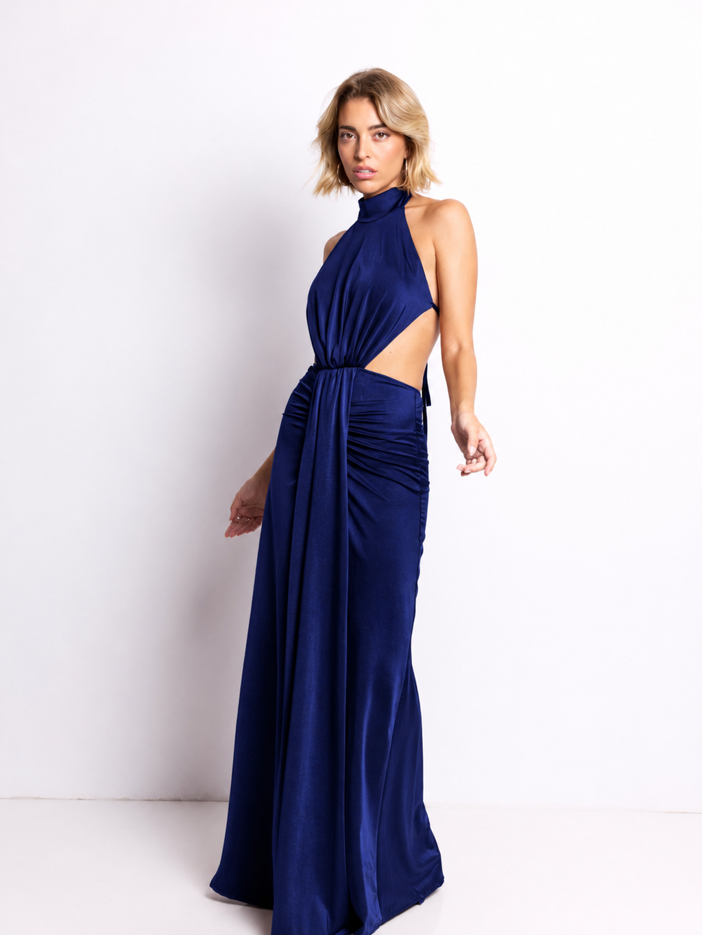 Vestido largo Kenia Marino