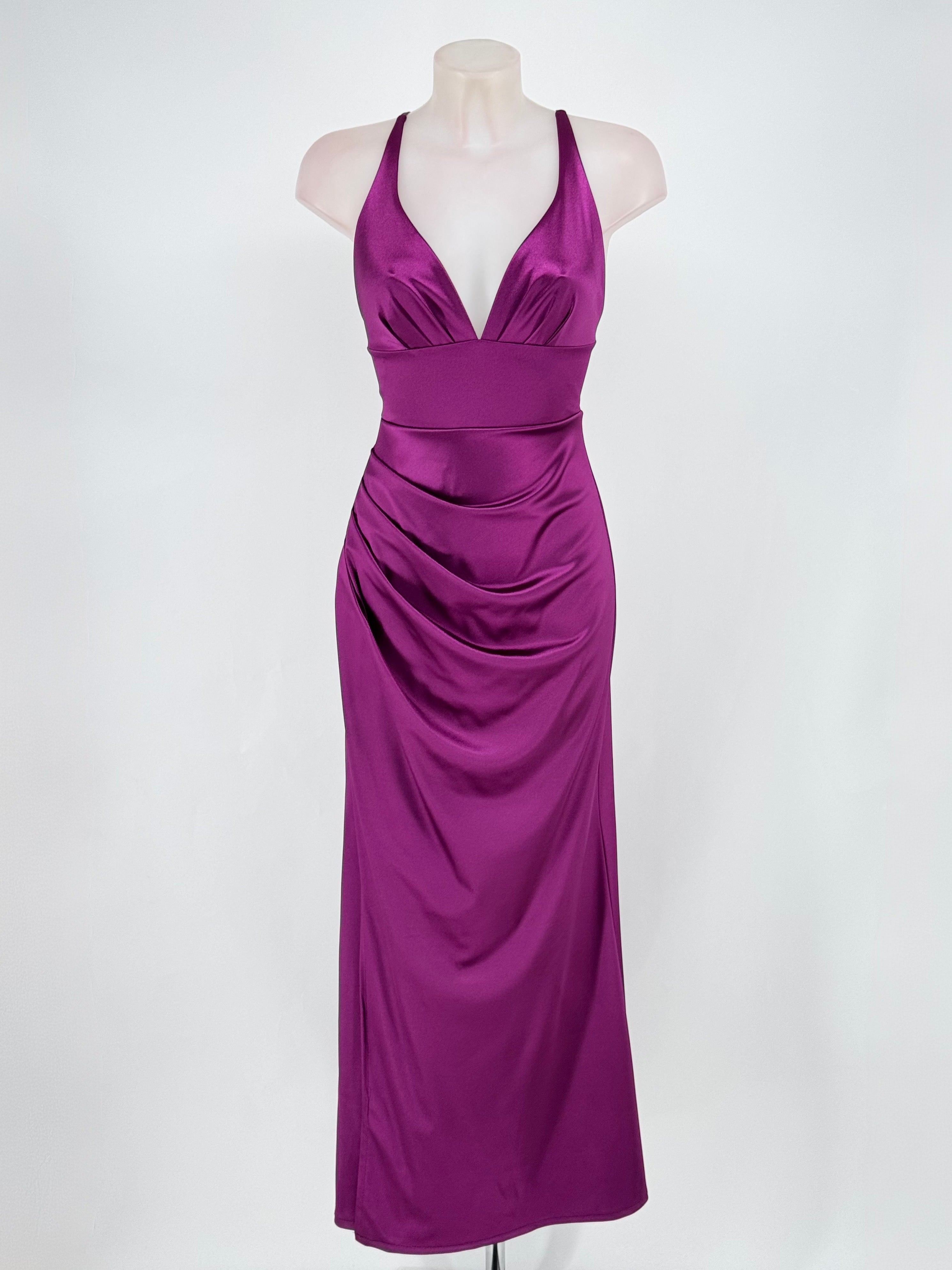 Vestido largo Jay cereza