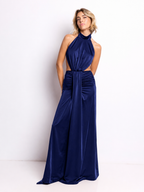 Vestido largo Kenia Marino