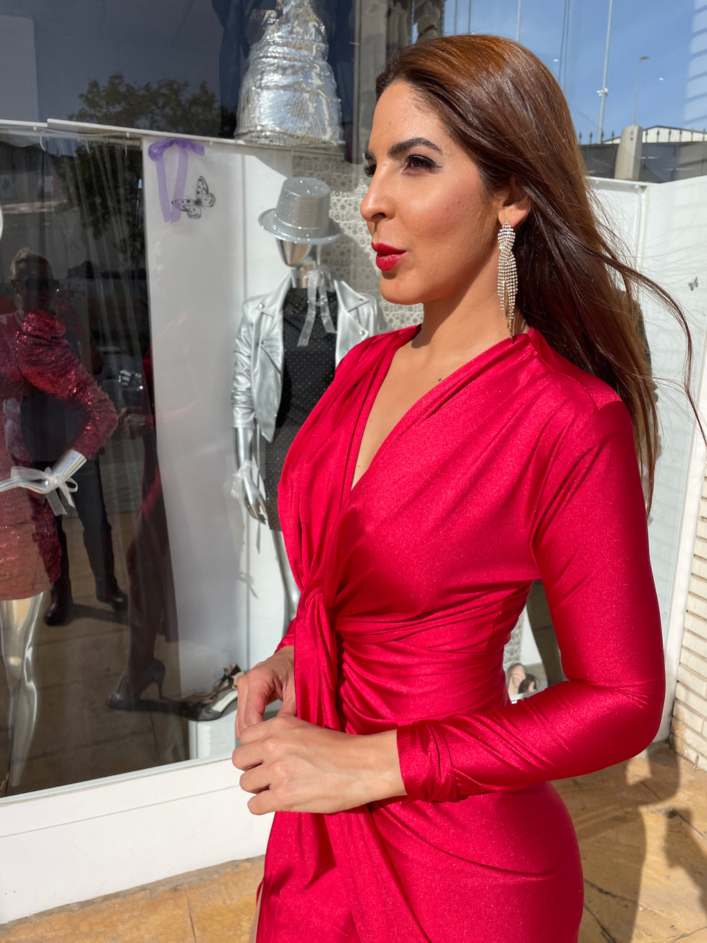 Alexandra dress with sleeves