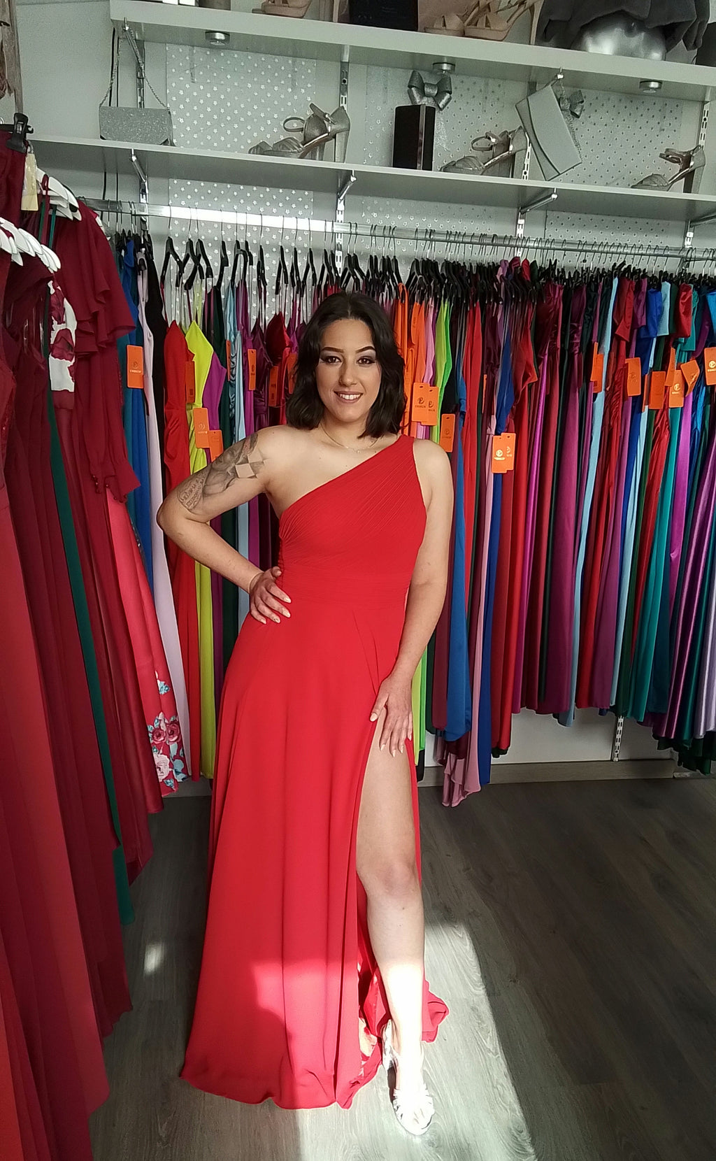 Vestido Ithaisa Air  rojo image 12