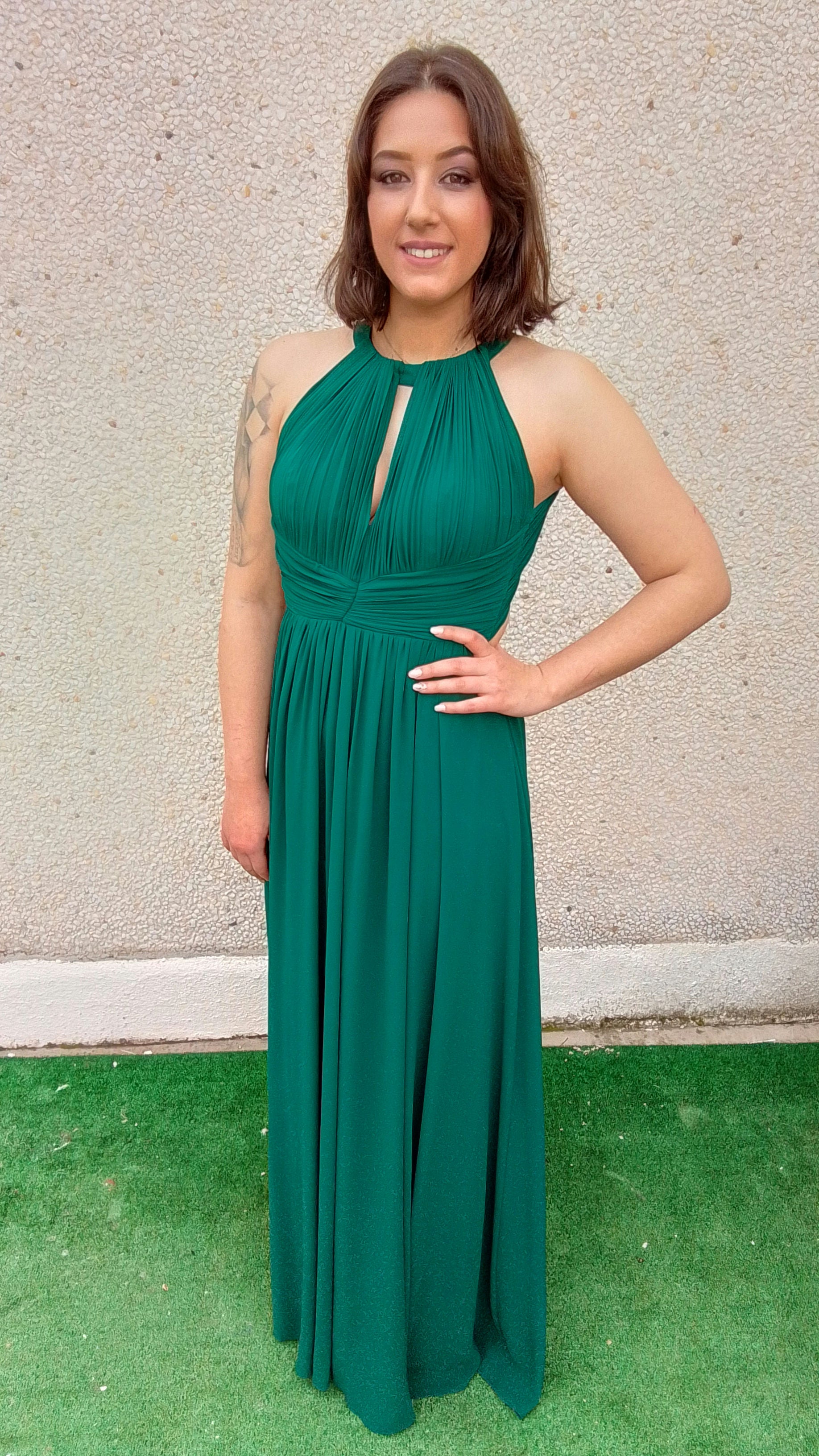 Vestido largo Fabiola cereza  image 10