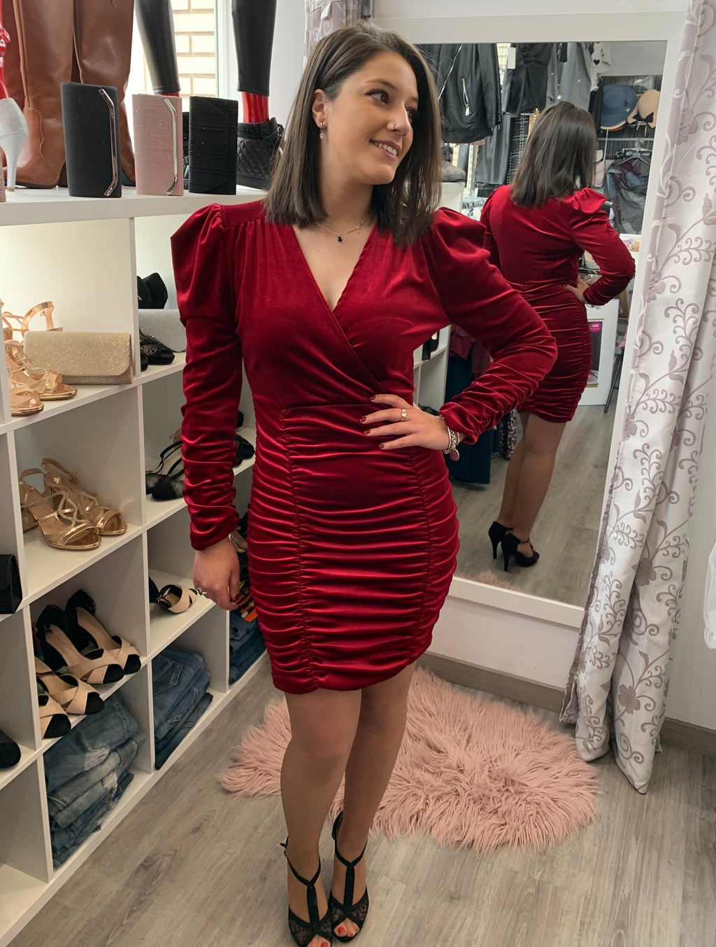 Vestido corto Atteneri terciopelo image 3