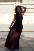 Vestido Largo Dilema chocolate