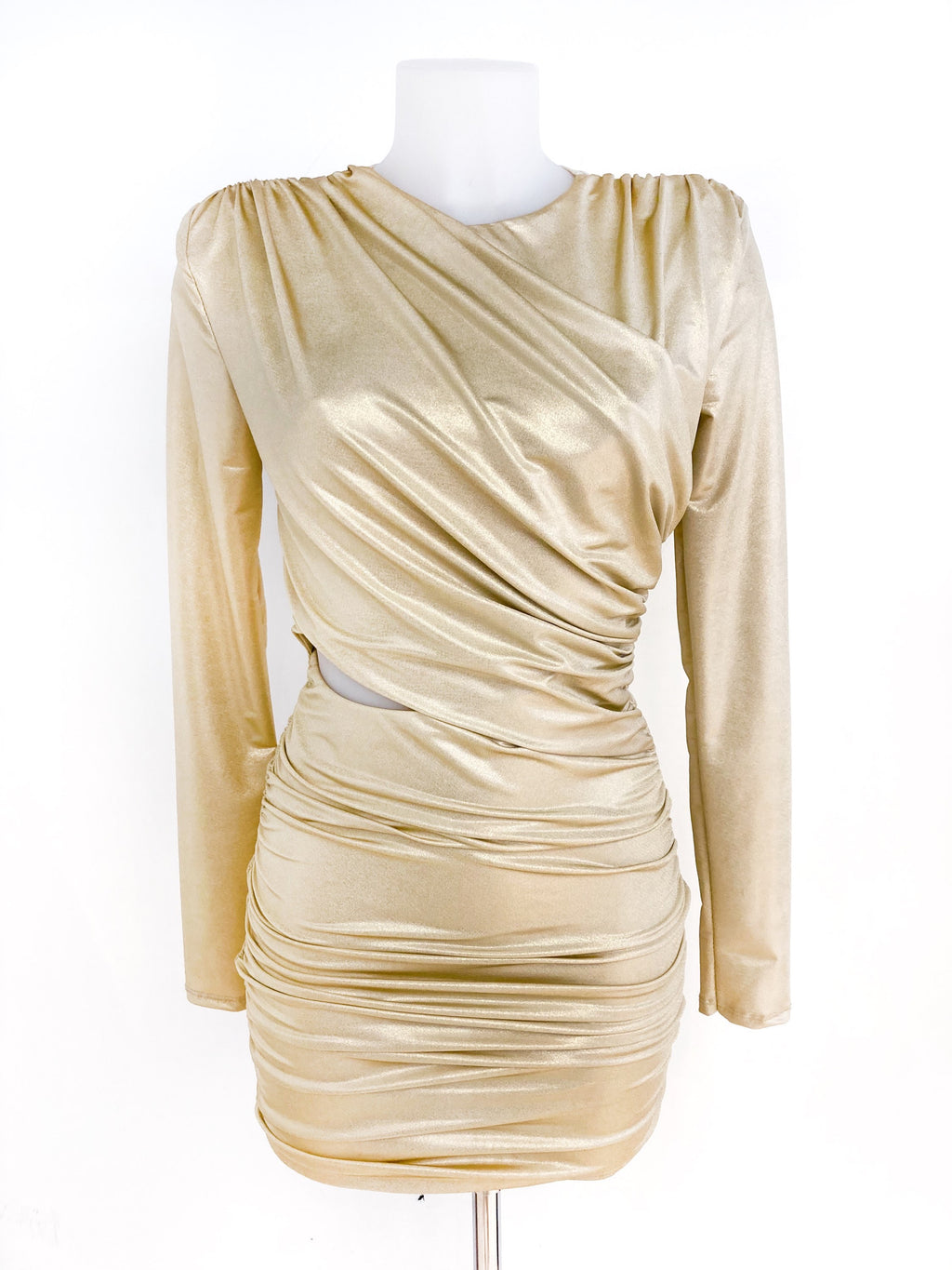 Vestido Corto Venus gris metalizado  image 4