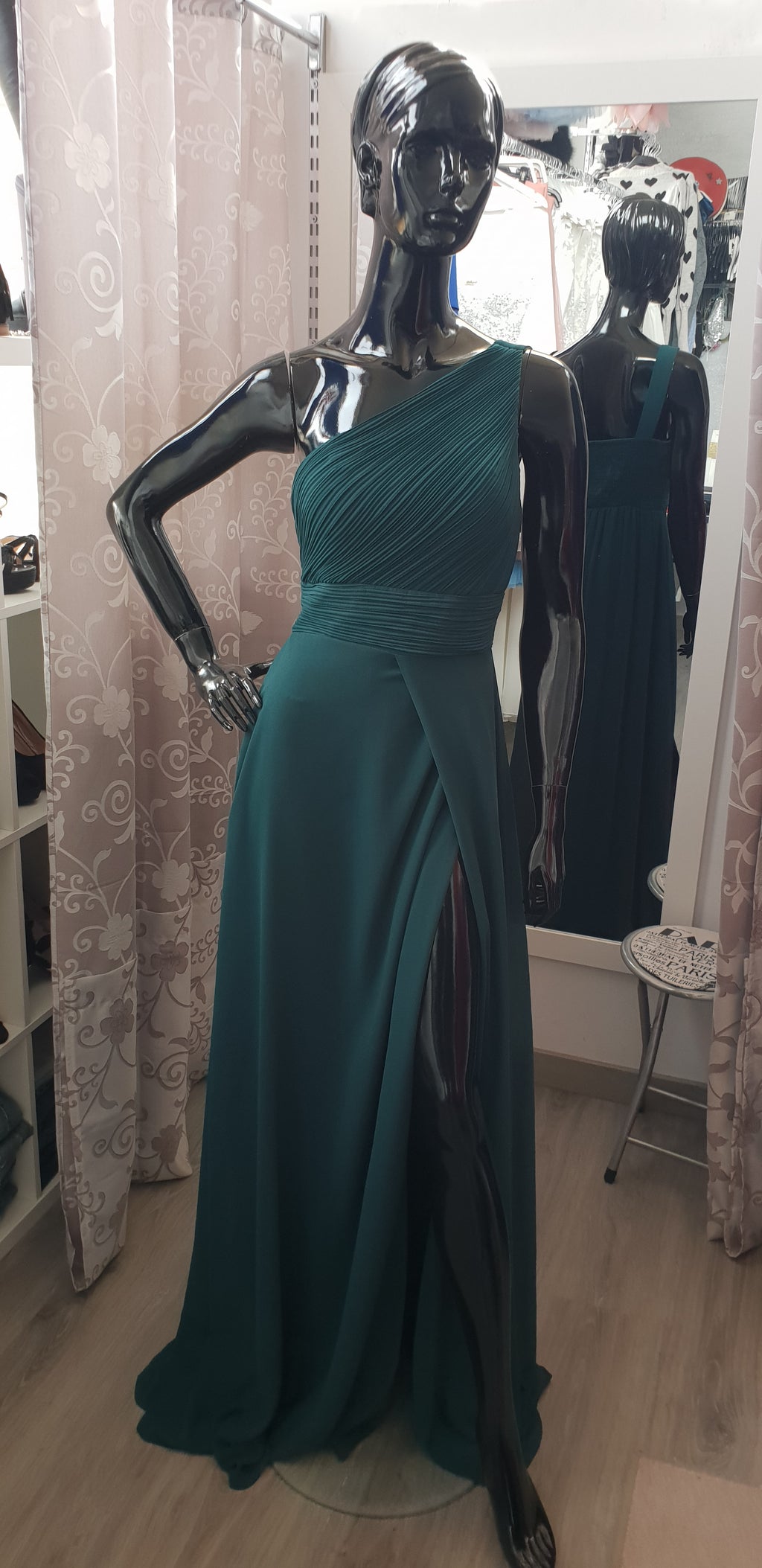 Vestido Ithaisa Air Verde botella image 1