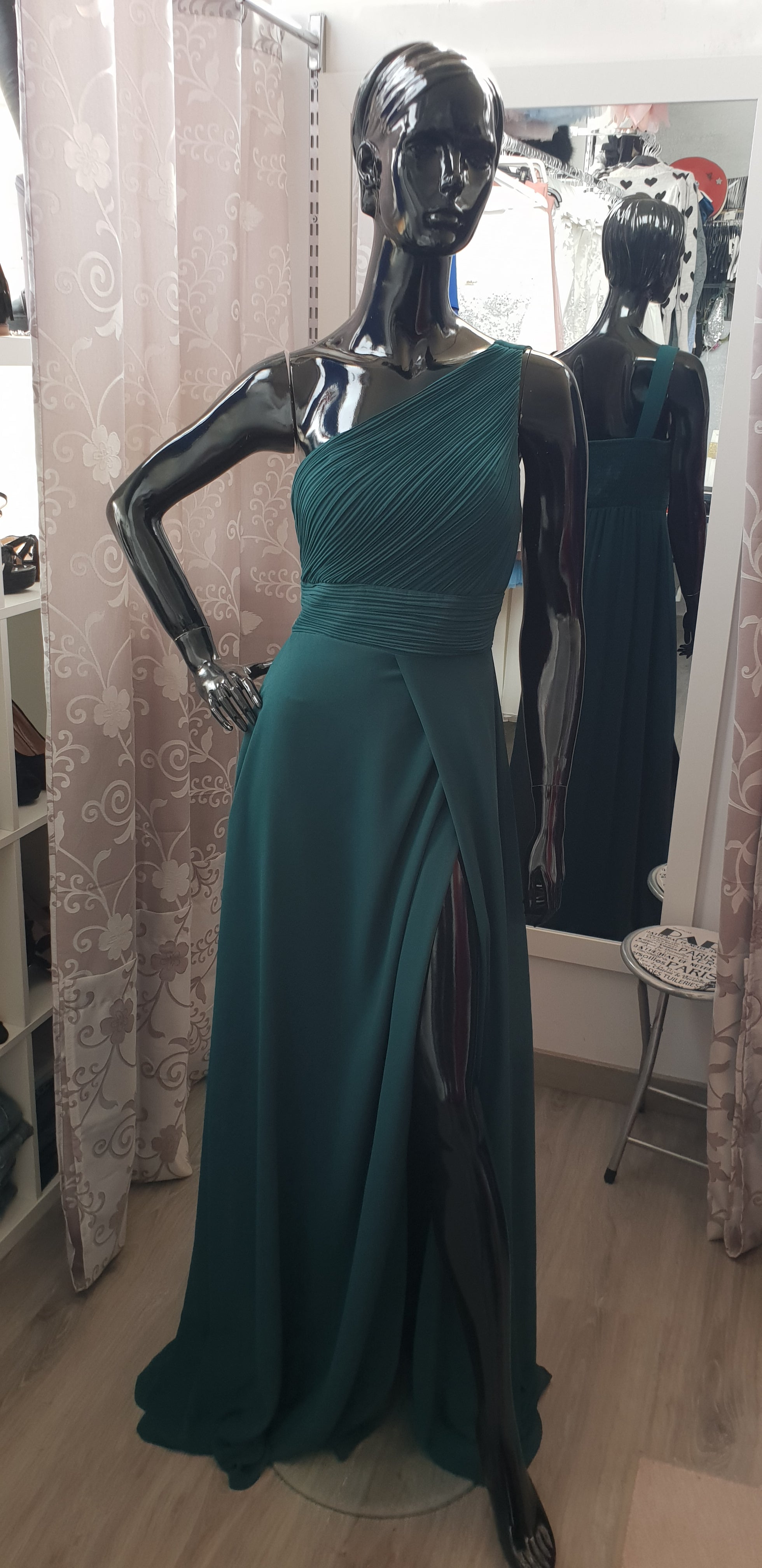 Vestido Ithaisa Air Verde botella image 1